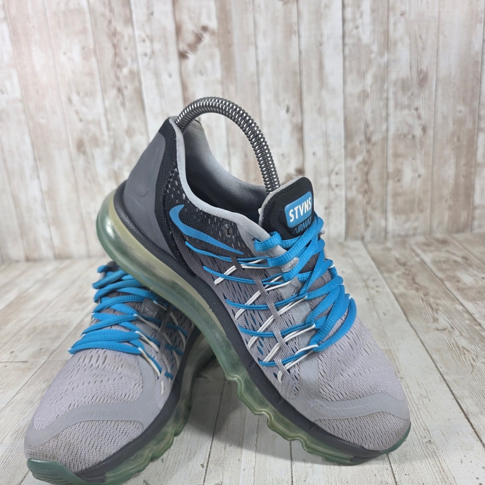 Nike Air Max 2015 Running Shoes Gray Blue Youth Size 4.5Y Women's 6‎ - Picture 6 of 8
